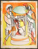 Romare Bearden Watercolor Painting - Sold for $11,520 on 03-04-2023 (Lot 115).jpg